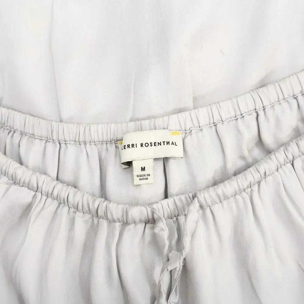 Kerri Rosenthal Athena Maxi Skirt High Waisted Ruffle Tired Pull-on M 286402